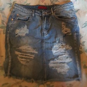 jean skirt